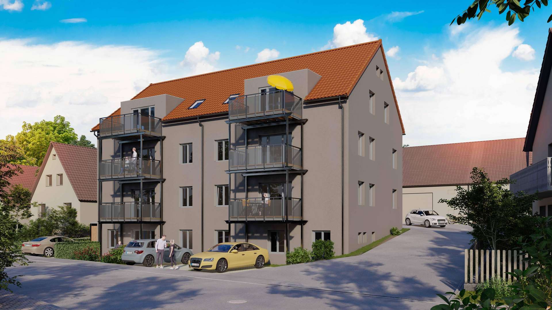 Sieben moderne und barrierefreie Wohnungen - Souterrain-Wohnung in 91747 Westheim mit 91m² als Kapitalanlage kaufen