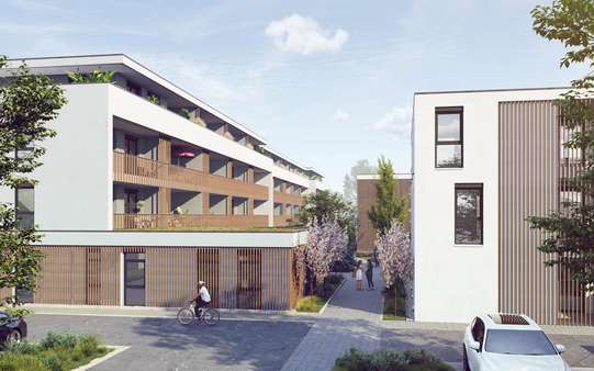 Visualisierung Außenansicht Nord - Dachgeschosswohnung in 96149 Breitengüßbach mit 55m² kaufen