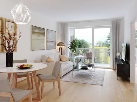 Visualisierung Wohnbeispiel 1 - Dachgeschosswohnung in 96149 Breitengüßbach mit 55m² kaufen
