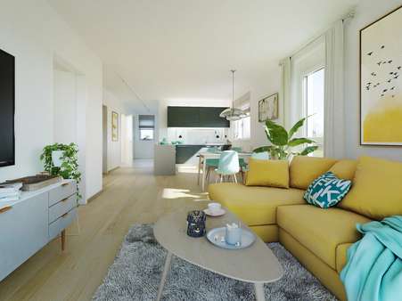 Visualisierung Wohnbeispiel 2 - Dachgeschosswohnung in 96149 Breitengüßbach mit 55m² kaufen