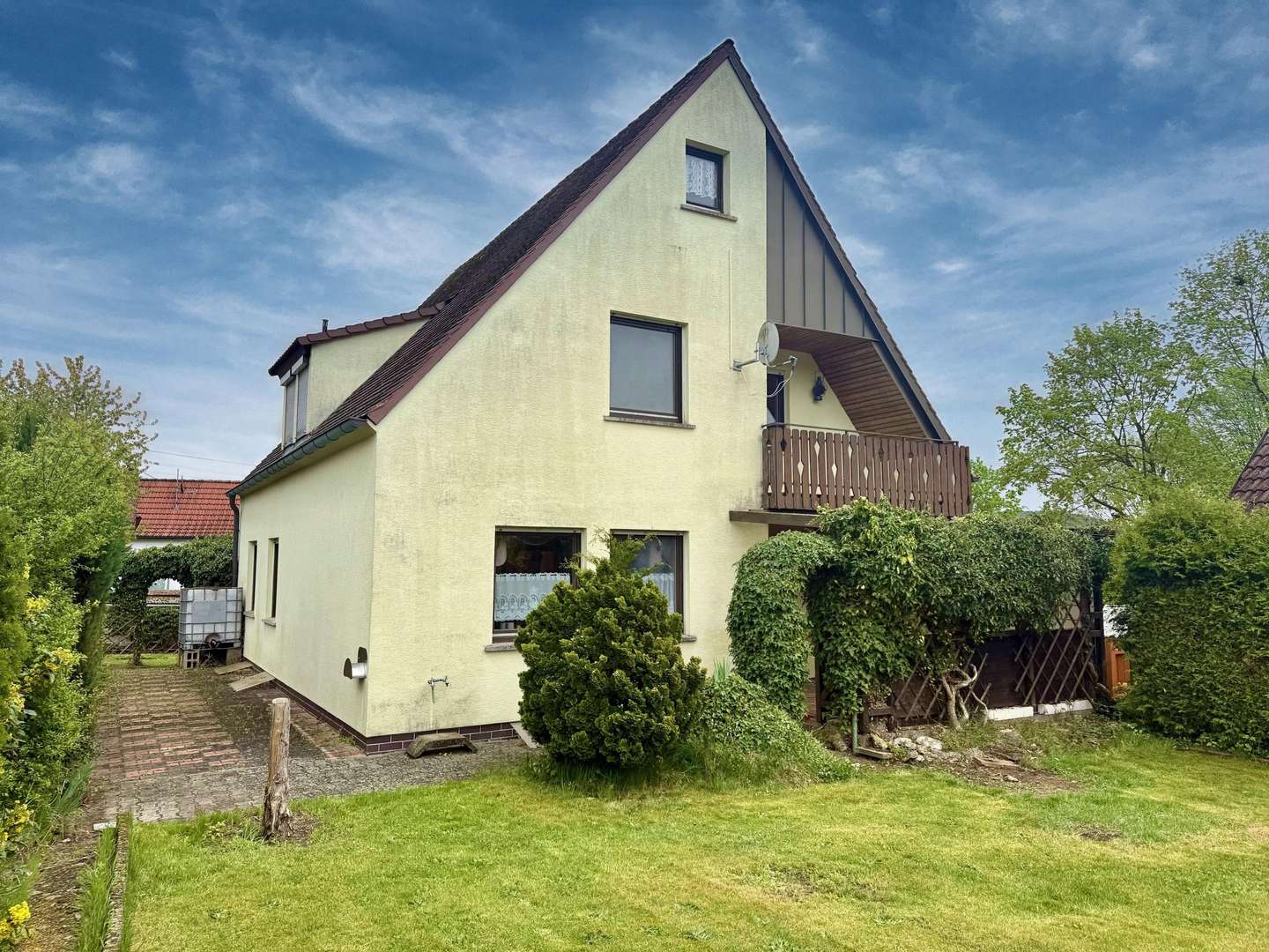 Gebäudeansicht Gartenseite - Einfamilienhaus in 96182 Reckendorf mit 128m² kaufen