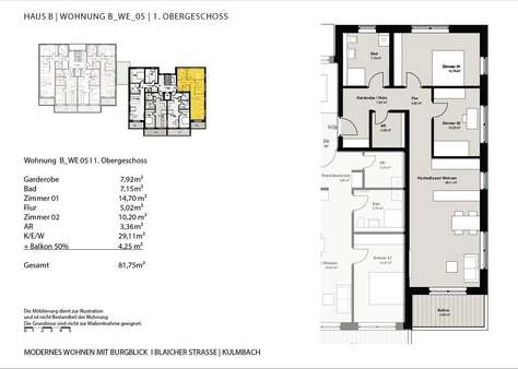 Info Info - Etagenwohnung in 95326 Kulmbach mit 82m² kaufen