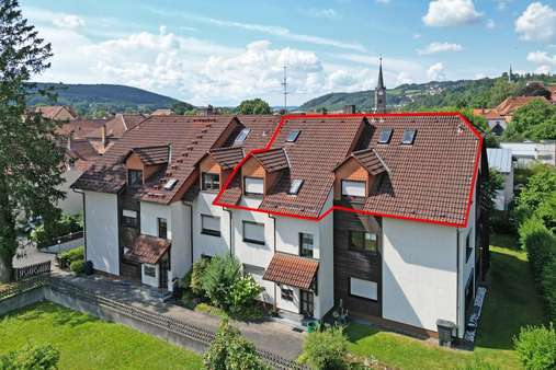 Luftbild Luftbild - Dachgeschosswohnung in 96317 Kronach mit 90m² kaufen