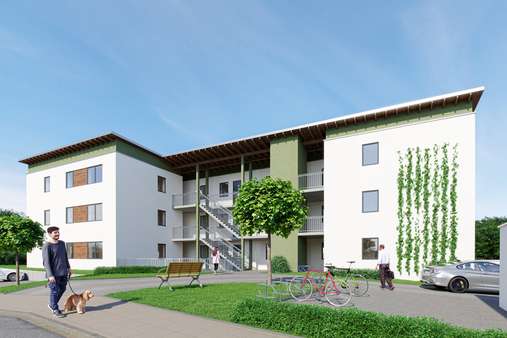 Nordansicht - Erdgeschosswohnung in 95346 Stadtsteinach mit 87m² kaufen