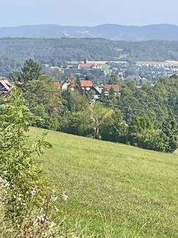 Blick vom Garten auf die Festung Rosenberg - Einfamilienhaus in 96317 Kronach mit 140m² kaufen