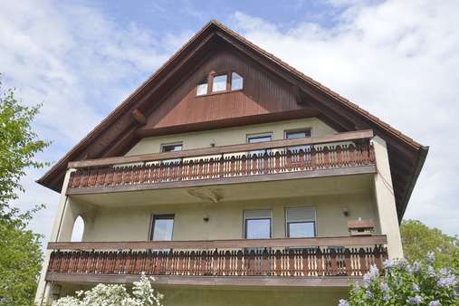 Balkonseite des Hauses - Zweifamilienhaus in 95473 Creußen mit 252m² kaufen