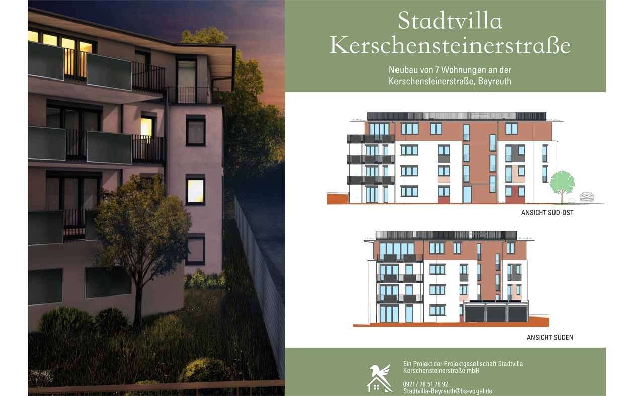 Stadtvilla Kerschensteinerstraße Stadtvilla Kerschensteinerstraße - Penthouse-Wohnung in 95448 Bayreuth mit 98m² kaufen