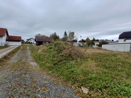 Straßenansicht mit Weg - Grundstück in 95237 Weißdorf mit 1200m² kaufen
