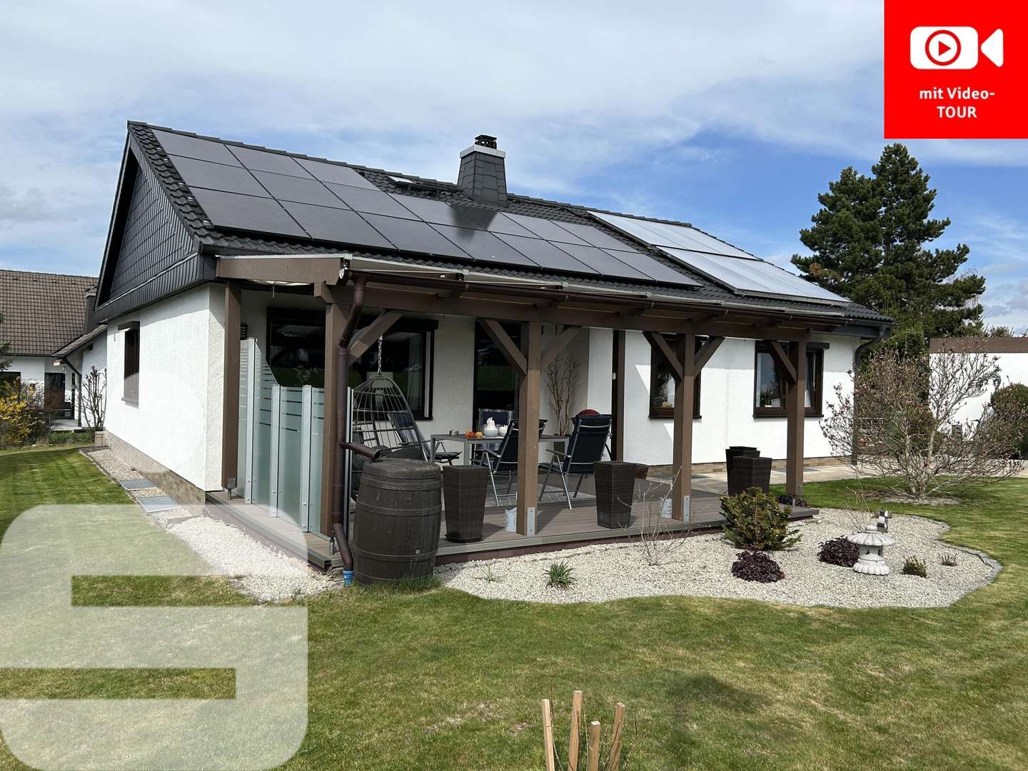 Südwestansicht - Bungalow in 95111 Rehau mit 96m² kaufen