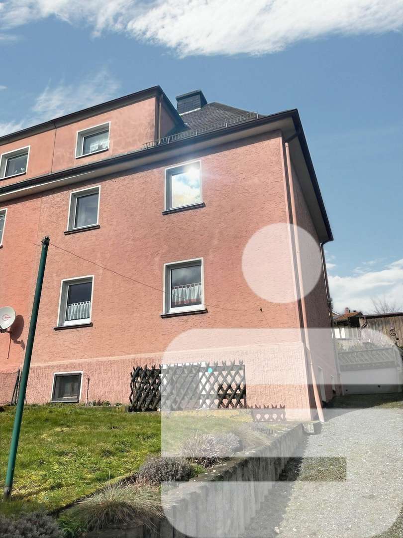 Hausansicht Hausansicht - Doppelhaushälfte in 95183 Feilitzsch mit 97m² kaufen