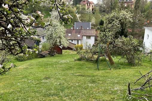 Garten mit Baumbestand Garten mit Baumbestand - Zweifamilienhaus in 96450 Coburg mit 144m² kaufen