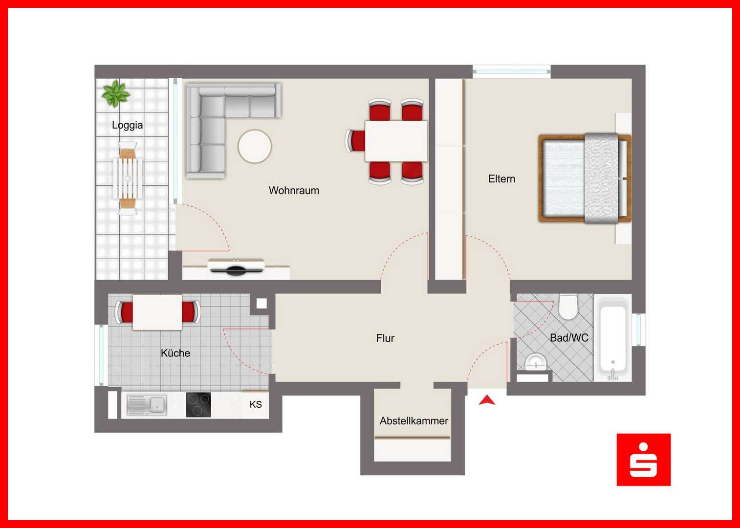 8. Obergeschoss - Etagenwohnung in 97078 Würzburg mit 59m² kaufen