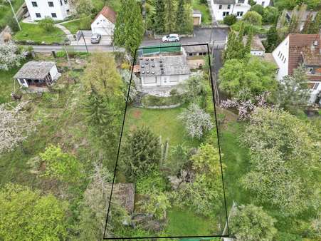 Ansicht inkl. Grenzen - Grundstück in 97084 Würzburg mit 742m² kaufen