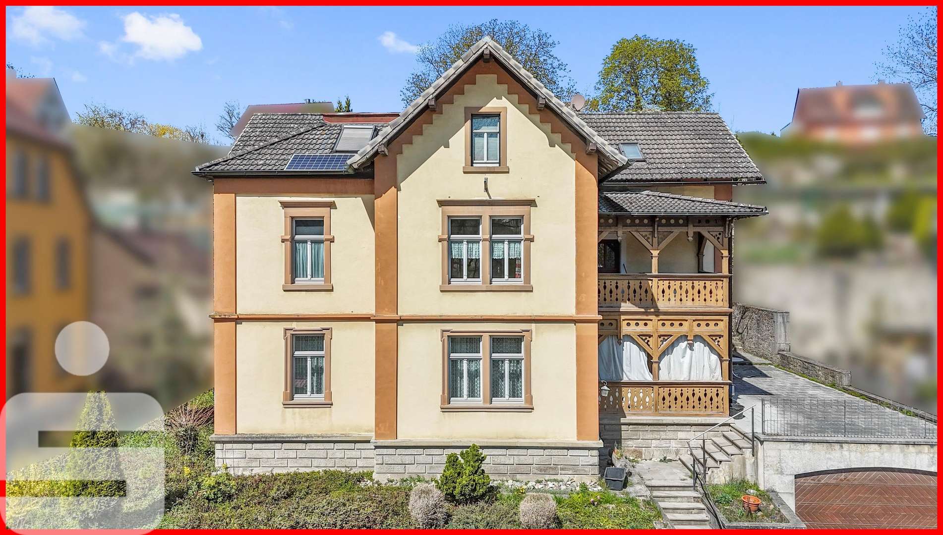 Hausansicht Straße - Mehrfamilienhaus in 97239 Aub mit 340m² kaufen