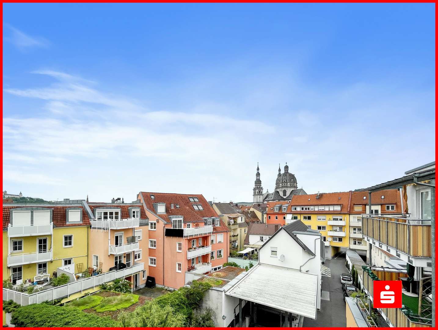 Außblick - Etagenwohnung in 97070 Würzburg mit 67m² mieten