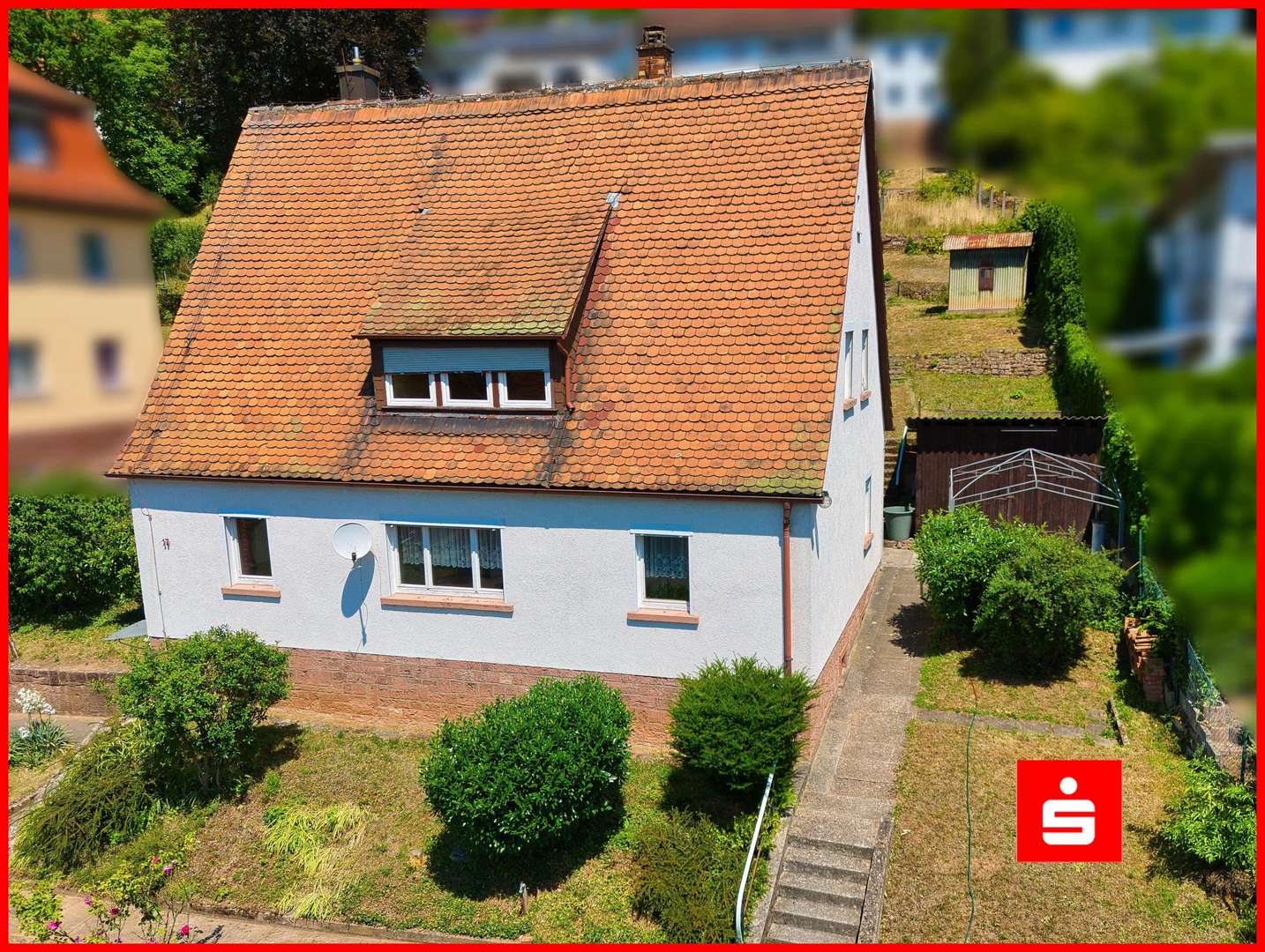 Vorderansicht Vorderansicht - Zweifamilienhaus in 97737 Gemünden mit 123m² kaufen