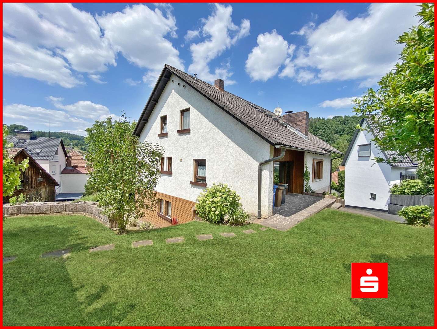 Gartenansicht Gartenansicht - Zweifamilienhaus in 97833 Frammersbach mit 190m² kaufen