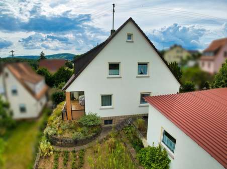 Rückansicht - Zweifamilienhaus in 97753 Karlstadt mit 148m² kaufen