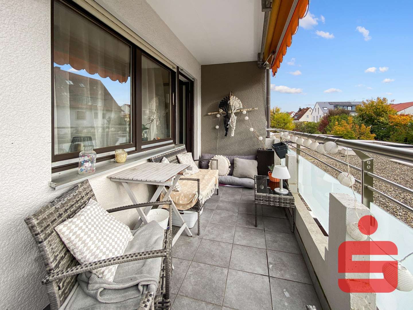 Außenansicht Balkon - Etagenwohnung in 97074 Würzburg, Frauenland mit 83m² kaufen