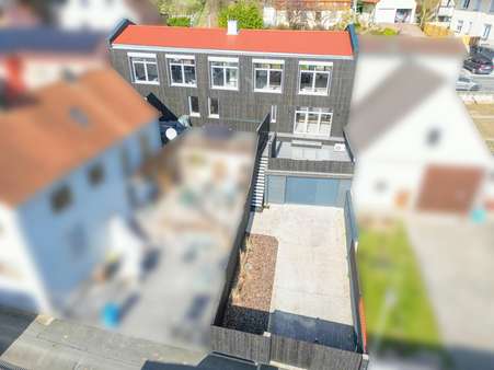 Luftaufnahem Außenansicht - Einfamilienhaus in 97274 Leinach mit 295m² kaufen