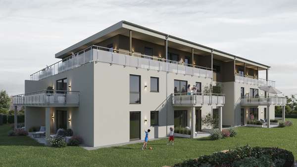 Ansicht Süd-Ostseite - Penthouse-Wohnung in 97464 Niederwerrn mit 193m² kaufen
