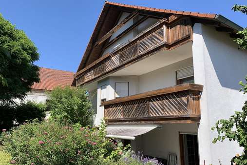 Gartenansicht Gartenansicht - Zweifamilienhaus in 97490 Poppenhausen mit 235m² kaufen