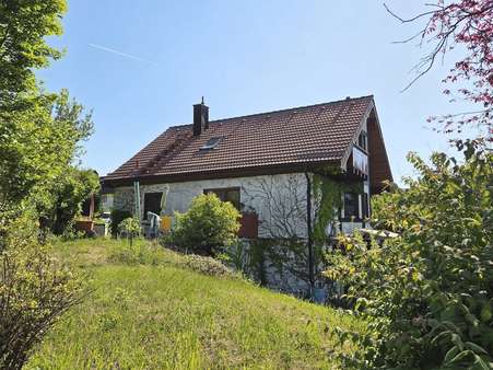 Nord-West Ansicht - Einfamilienhaus in 97475 Zeil mit 130m² kaufen