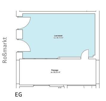 Grundriss - Ladenlokal in 97421 Schweinfurt mit 72m² mieten