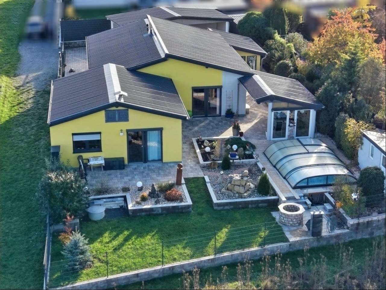 Vogelperspektive - Bungalow in 97526 Reichelshof mit 170m² kaufen