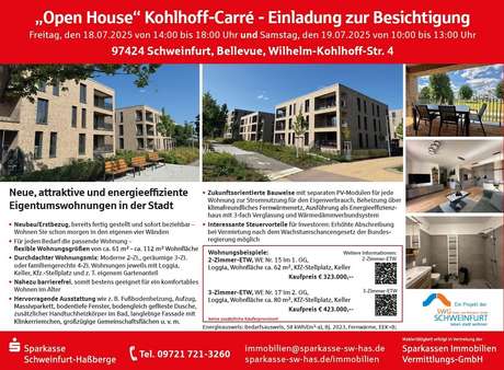 Open House 18. und 19.07.25 - Etagenwohnung in 97424 Schweinfurt mit 80m² kaufen