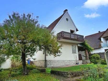Westansicht (Gartenseite) - Einfamilienhaus in 96106 Ebern mit 130m² kaufen