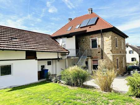 Südansicht (Gartenseite) Südansicht (Gartenseite) - Zweifamilienhaus in 97522 Sand mit 230m² kaufen