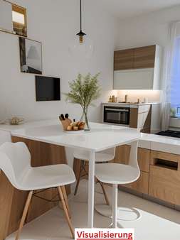 Küche visualisiert - Erdgeschosswohnung in 97493 Bergrheinfeld mit 65m² kaufen