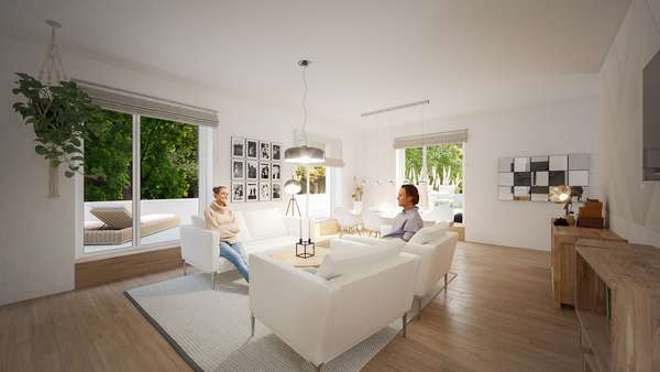 Wohnbeispiel (Visualisierung) - Etagenwohnung in 97688 Bad Kissingen mit 123m² kaufen