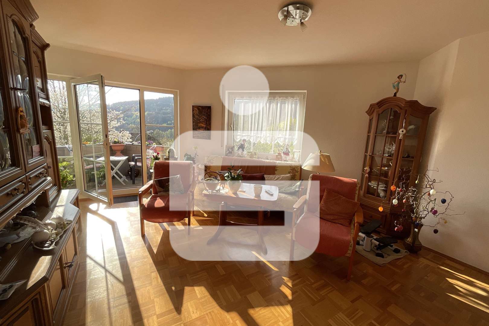 Wohnzimmer - Erdgeschosswohnung in 97769 Bad Brückenau mit 51m² als Kapitalanlage kaufen