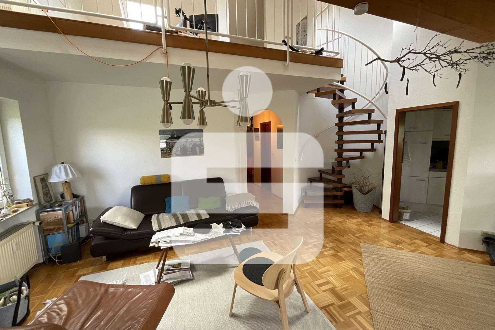 Wohnzimmer - Maisonette-Wohnung in 97769 Bad Brückenau mit 79m² als Kapitalanlage kaufen