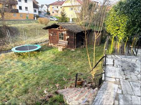 Terrasse + Gartenhaus - Einfamilienhaus in 97833 Frammersbach mit 230m² kaufen