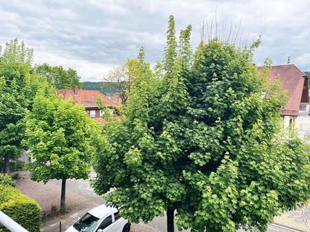 Blick vom Balkon Blick vom Balkon - Maisonette-Wohnung in 63773 Goldbach mit 91m² kaufen