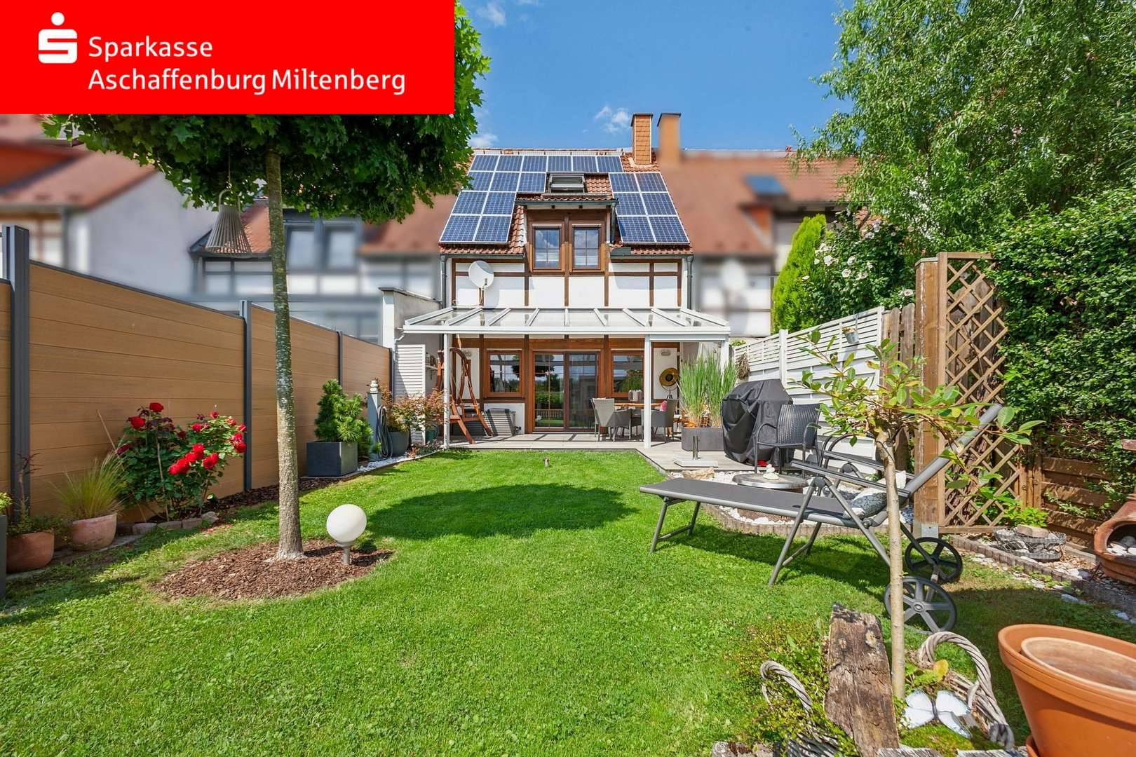 Gartenansicht Gartenansicht - Reihenmittelhaus in 63791 Karlstein mit 124m² kaufen