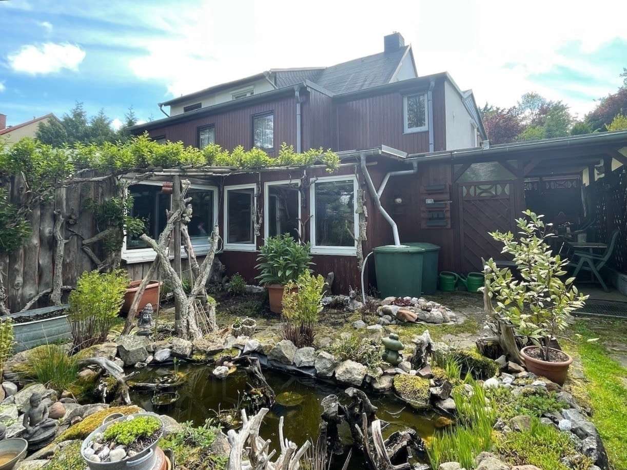 Blick vom Garten Blick vom Garten - Doppelhaushälfte in 06722 Droyßig mit 160m² kaufen