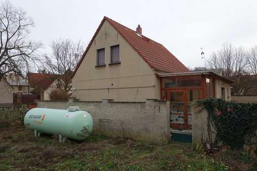 Wohnhaus - Gartenansicht - Einfamilienhaus in 06268 Nemsdorf-Göhrendorf mit 120m² kaufen