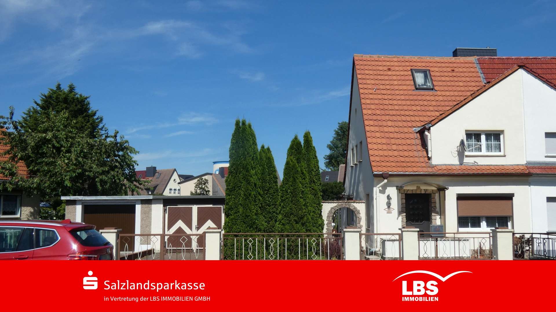 Hausansicht - Doppelhaushälfte in 39418 Staßfurt mit 60m² kaufen