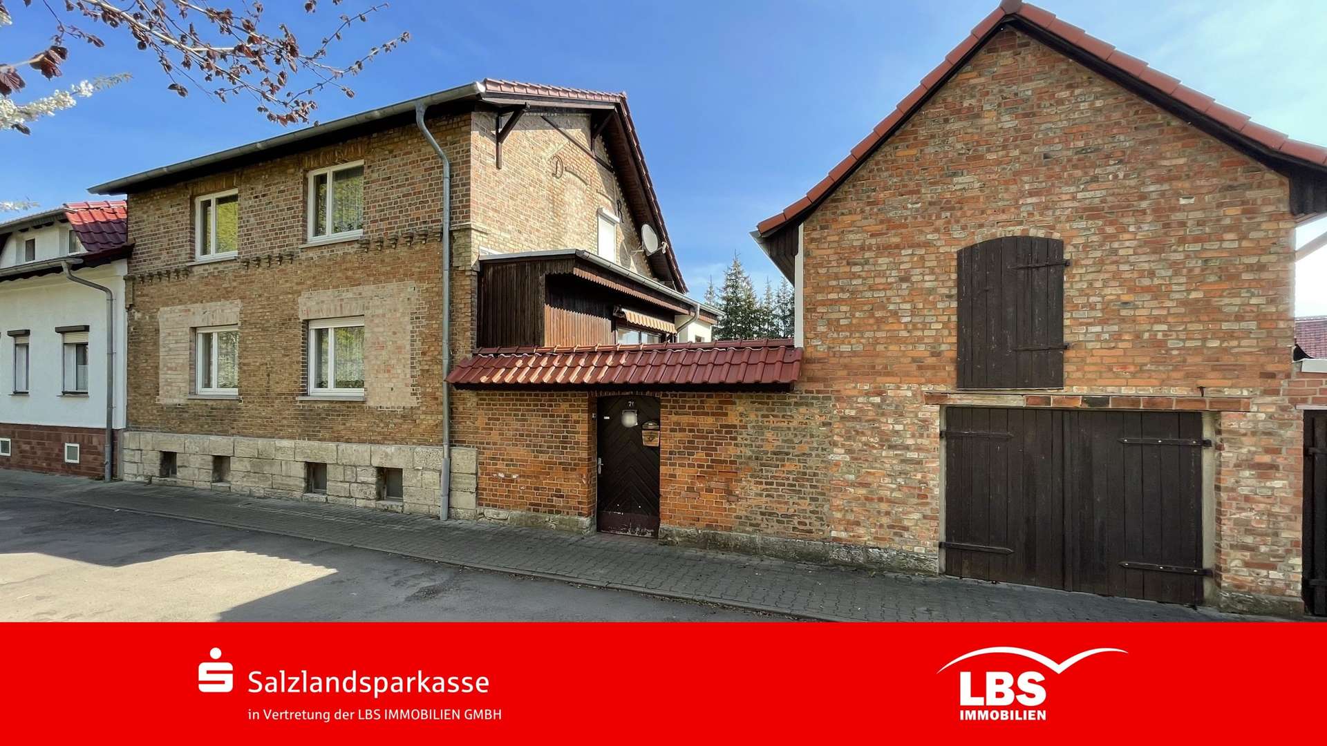 Vorderansicht - Doppelhaushälfte in 06466 Gatersleben mit 117m² kaufen