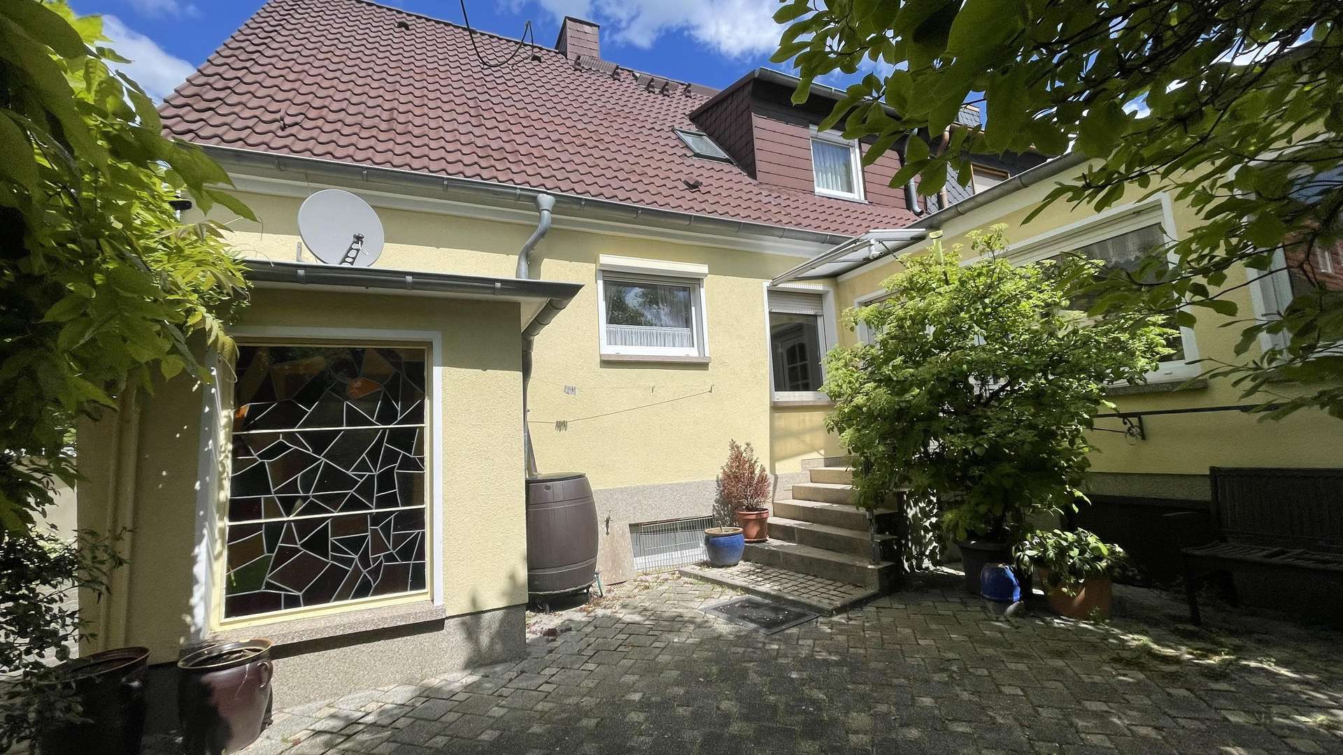 Rückansicht Immobilie - Doppelhaushälfte in 39240 Groß Rosenburg mit 129m² kaufen