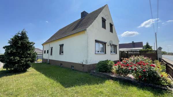 Straßenansicht Straßenansicht - Einfamilienhaus in 39418 Staßfurt mit 90m² kaufen