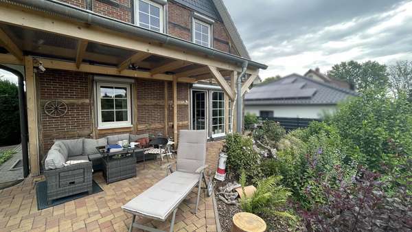 Terrasse Terrasse - Einfamilienhaus in 06429 Nienburg mit 116m² kaufen