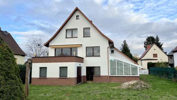 Ansicht vom Garten - Einfamilienhaus in 06886 Lutherstadt Wittenberg mit 240m² kaufen