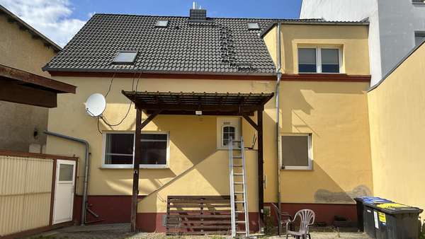 Rückansicht - Reihenendhaus in 06886 Lutherstadt Wittenberg mit 148m² kaufen