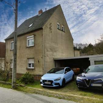 Seitenansicht - Zweifamilienhaus in 06886 Lutherstadt Wittenberg mit 185m² kaufen