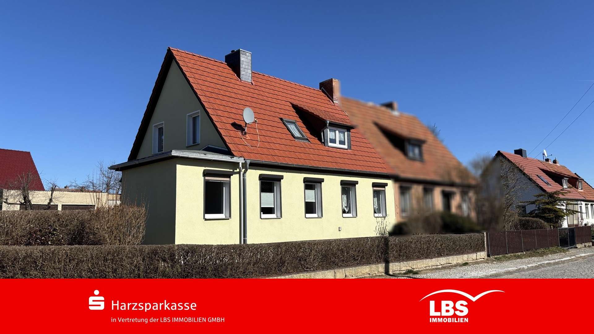 Außenansicht - Doppelhaushälfte in 06493 Harzgerode mit 119m² kaufen